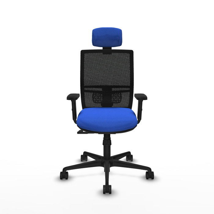 PIQUERAS Y CRESPO Silla de oficina Yunquera con mecanismo Sincro, Azul y Negro PIQUERAS Y CRESPO Silla de oficina Yunquera con mecanismo Sincro, Azul y Negro
