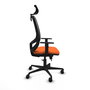 PIQUERAS Y CRESPO Silla de oficina Cilanco Naranja y Negro