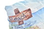 DKD Home Decor Cojín de Poliéster Playa Pack de 2, Multicolor
