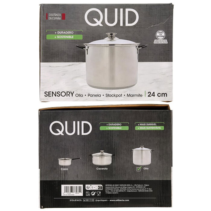 Olla Acero Inoxidable Sensory Quid 24 cm - 8 L