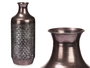 Giftdecor Jarron Relieve Plata Envejecido 16x42x16 cm (Set de 4)