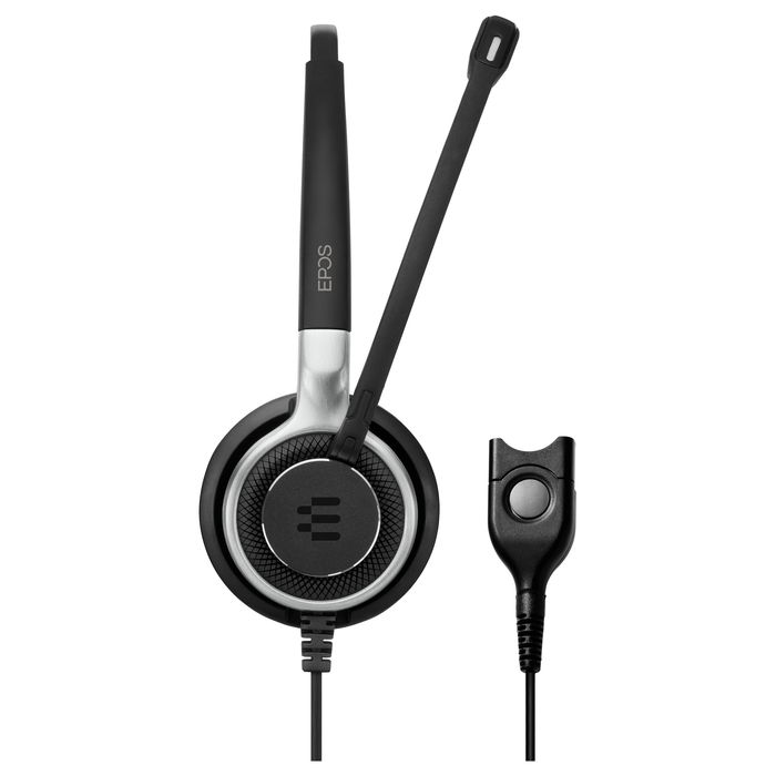 EPOS Impact SC 638 Century Auriculares Diadema Supraaural para Llamadas y Música, Alámbrico, Negro y Plata, Frecuencia 50-12000 Hz