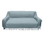 DKD Home Decor Plaid de Algodón Turquesa 240x260 cm