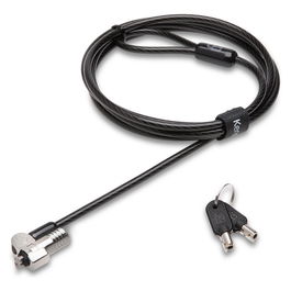 Kensington Candado para Portátil NanoSaver Keyed con Llave, Cable de Acero al Carbono de 1.8m, Negro