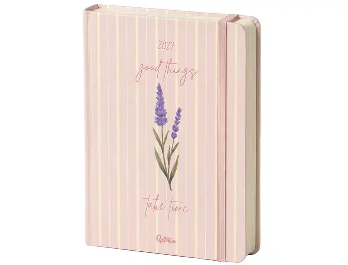 Liderpapel Agenda Oficina 2027 Flowers A5 a Semana Vista Rosa