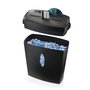 Hama safe x100cd destructora de papel manual - 460w - 15l - destruye hasta 11 hojas - velocidad 2m/min - corte cruzado