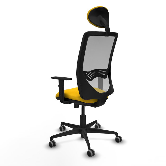 PIQUERAS Y CRESPO Silla de oficina Zulema con mecanismo Sincro, Amarillo y Gris PIQUERAS Y CRESPO Silla de oficina Zulema con mecanismo Sincro, Amarillo y Gris
