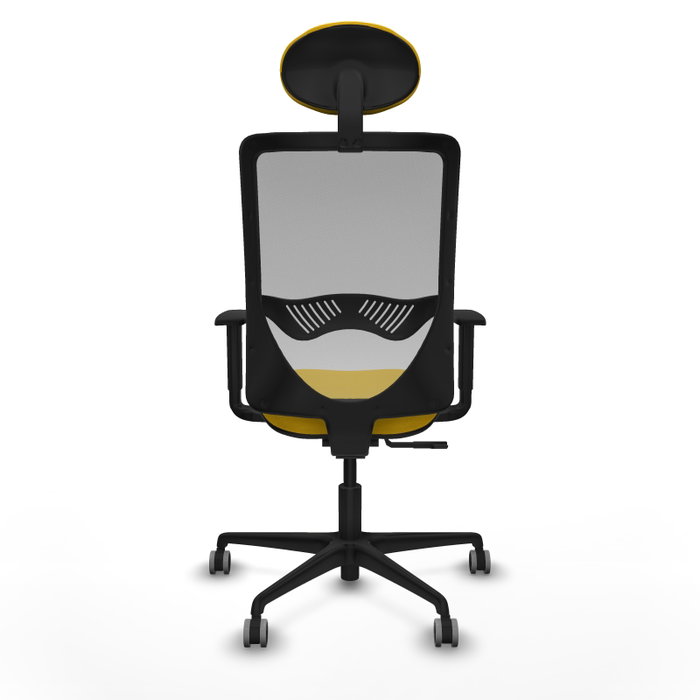 PIQUERAS Y CRESPO Silla de oficina Zulema con mecanismo Sincro, Amarillo y Gris PIQUERAS Y CRESPO Silla de oficina Zulema con mecanismo Sincro, Amarillo y Gris