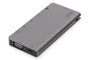 Digitus Multiport Travel Dock DA-70858, 8 Puertos USB-C con HDMI 4K y VGA, 2x USB 3.0, RJ45 Gigabit, Lector de Tarjetas SD, Base de Conexión para Portátil