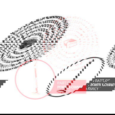 Einhell CLEANEXXO Fregona de microfibra para suelo duro, 360 grados, dispensador 400 ml, para laminado, azulejos y madera, color rojo