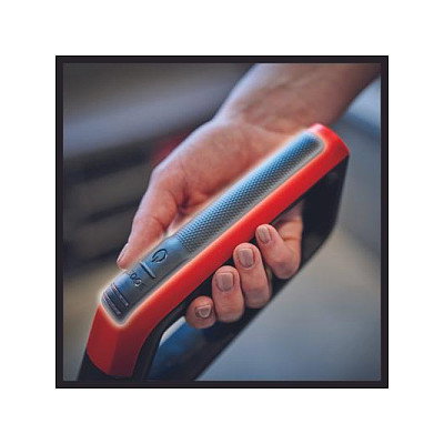 Einhell CLEANEXXO Fregona de microfibra para suelo duro, 360 grados, dispensador 400 ml, para laminado, azulejos y madera, color rojo