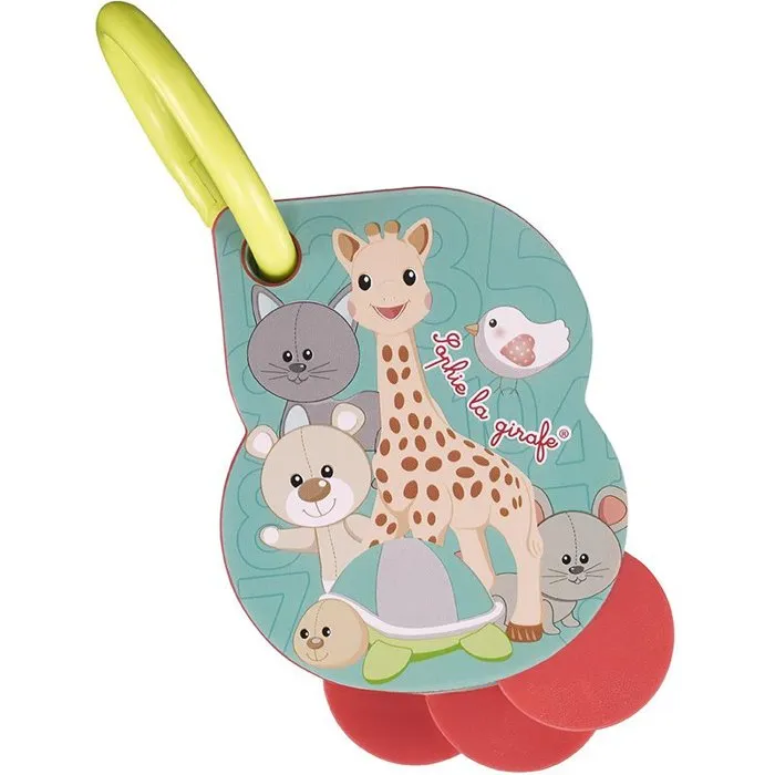 Sophie la girafe Libro ilustrado Numerógolo con tarjetas numéricas, colores brillantes y anillo de apertura