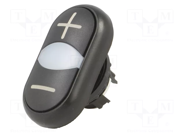 EATON ELECTRIC Interruptor doble 22mm Negro RMQ-Titan