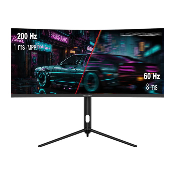 LC-Power LC-M30UWFC Monitor Curvo UltraWide 76.2 cm (30") 2560x1080 Full HD 200Hz 1ms AMD FreeSync Flicker Free VA Montaje VESA LC-Power LC-M30UWFC Monitor Curvo UltraWide 76.2 cm (30") 2560x1080 Full HD 200Hz 1ms AMD FreeSync Flicker Free VA Montaje VESA