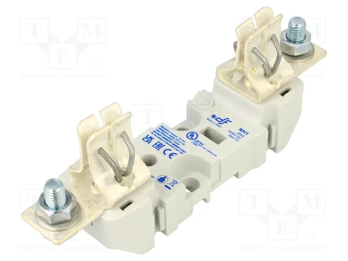 DF ELECTRIC Portafusibles NH1 para raíl DIN 250A 1 polo DF ELECTRIC Portafusibles NH1 para raíl DIN 250A 1 polo