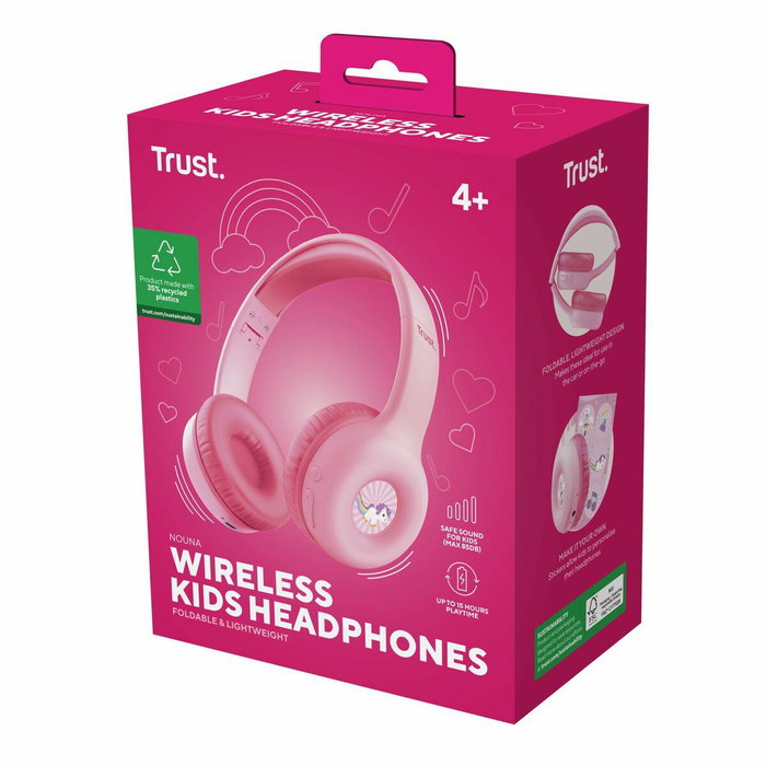 Trust Nouna Kids Auriculares Inalámbricos Rosa Trust Nouna Kids Auriculares Inalámbricos Rosa