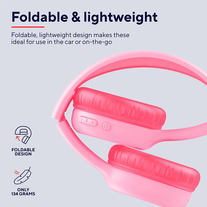 Trust Nouna Kids Auriculares Inalámbricos Rosa Trust Nouna Kids Auriculares Inalámbricos Rosa