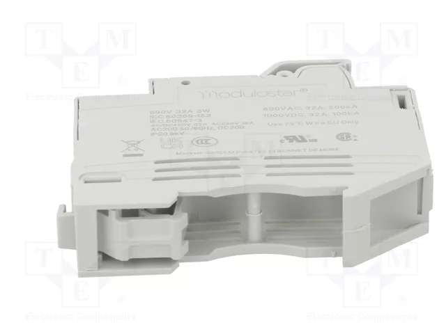 MERSEN Base de fusible 10x38mm para raíl DIN 32A