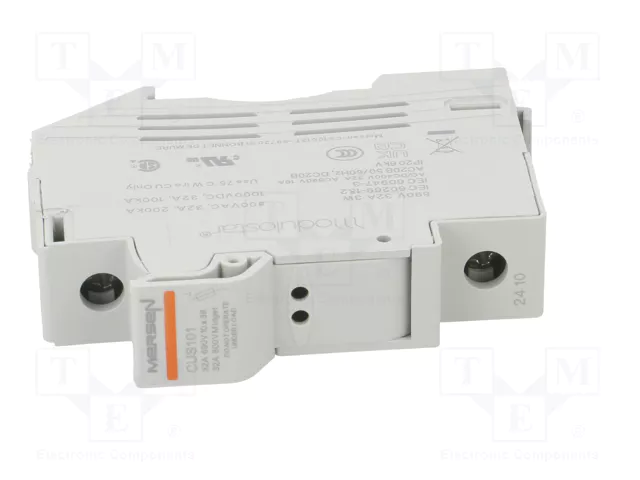 MERSEN Base de fusible 10x38mm para raíl DIN 32A
