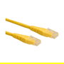 ROLINE Cable de Red Cat6 UTP Clase E 0.3m Amarillo para Conector RJ45 Macho
