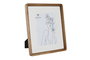 DKD Home Decor Marco de Fotos 20x25cm Blanco y Marron con Acabado en Madera de Acacia y Cristal 27 x 32 x 2.8 cm