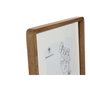 DKD Home Decor Marco de Fotos de Acacia y Cristal Marrón 27x32 cm