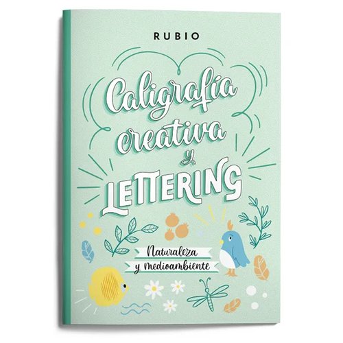 Rubio Cuaderno de lettering caligrafía creativa naturaleza y medio ambiente Rubio Cuaderno de lettering caligrafía creativa naturaleza y medio ambiente