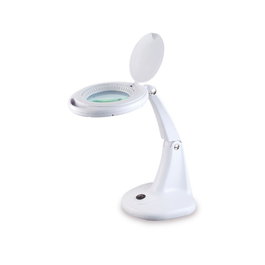 Bifull Lámpara de Aumento de Mesa LED Owl 3 Dioptrías Luz Fría Profesional 6W 570 Lm Plástico Blanco 38x16x32 cm 20000H