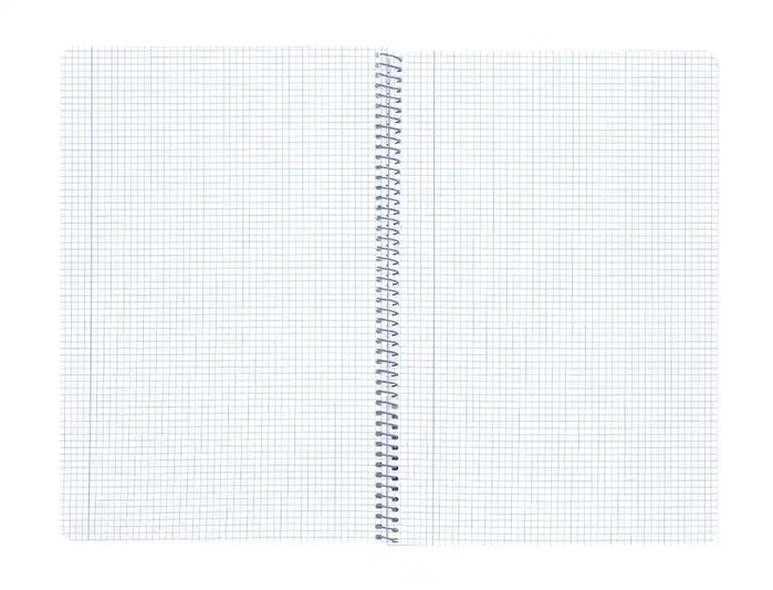 Liderpapel Cuaderno espiral A4 Wonder, 80 hojas, cuadrícula 4mm, tapa roja