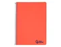 Liderpapel Cuaderno espiral A4 Wonder, 80 hojas, cuadrícula 4mm, tapa roja