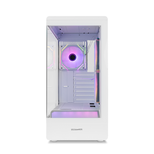 NOX Caja Semitorre Hummer Signal NXHUMMERSIGNALWH Blanca con ARGB