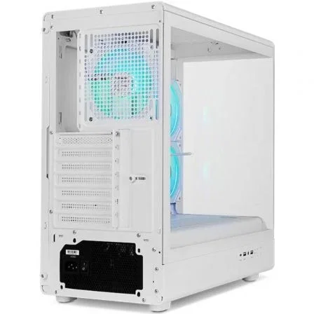 Nox Hummer SIGNAL Caja Gaming Semitorre Blanca con ARGB y Cristal Templado Frameless