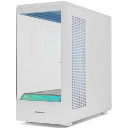 Nox Hummer SIGNAL Caja Gaming Semitorre Blanca con ARGB y Cristal Templado Frameless