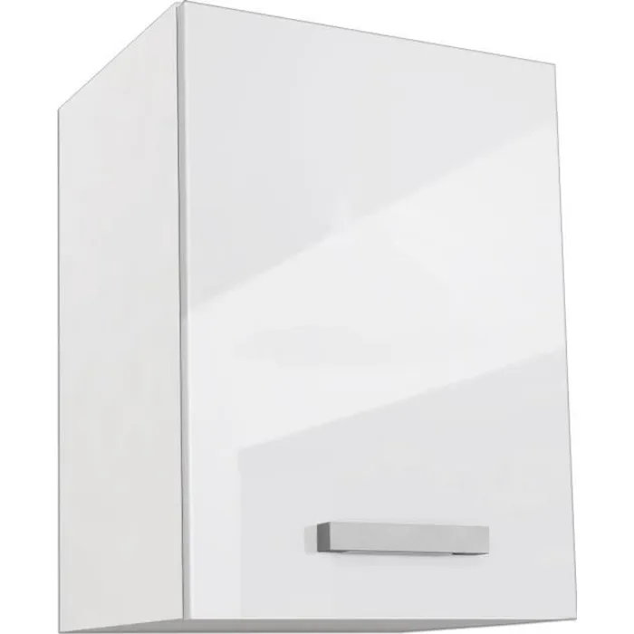 Start Armario alto de cocina Blanco brillante, 1 puerta y 1 estante, L 40 x P 33 x H 55 cm, fabricado en Francia. Start Armario alto de cocina Blanco brillante, 1 puerta y 1 estante, L 40 x P 33 x H 55 cm, fabricado en Francia.
