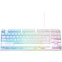 The G-Lab KEYZ-CAESIUMT-W/FR Teclado Gaming Membrana TKL RGB 100% Personalizable Diseño FR Blanco