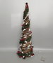 DKD Home Decor Árbol Navidad 23 x 63 x 23 cm Verde Marron Madera Led (2 Unidades)
