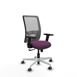 PIQUERAS Y CRESPO Silla de oficina Zulema con mecanismo Sincro, Morado y Gris