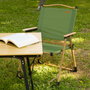 Aktive Silla plegable alta glamping verde
