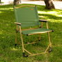 Aktive Silla plegable alta glamping verde