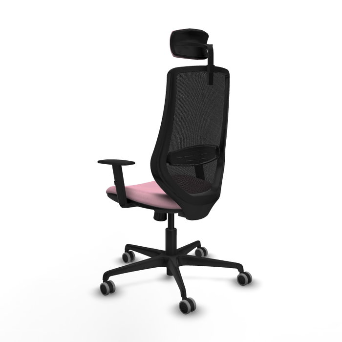 PIQUERAS Y CRESPO Silla de oficina Mardos con mecanismo Sincro, Rosa y Negro PIQUERAS Y CRESPO Silla de oficina Mardos con mecanismo Sincro, Rosa y Negro