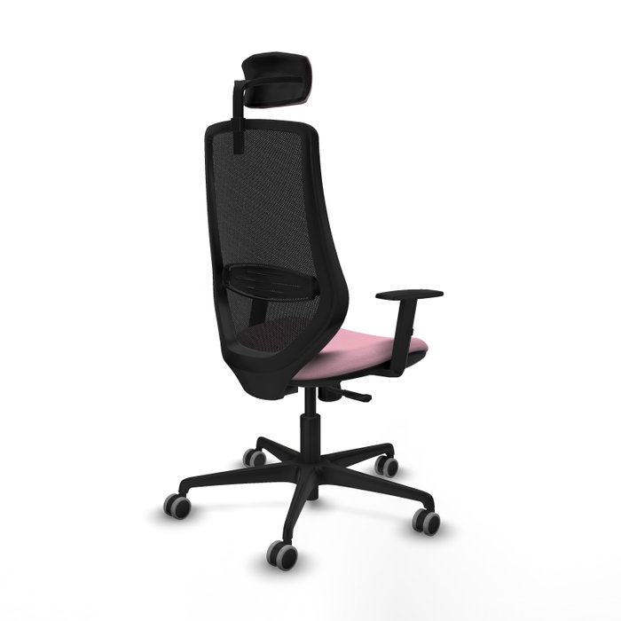 PIQUERAS Y CRESPO Silla de oficina Mardos con mecanismo Sincro, Rosa y Negro PIQUERAS Y CRESPO Silla de oficina Mardos con mecanismo Sincro, Rosa y Negro