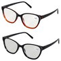 Sensly Juego de 2 Gafas de Lectura Antirreflejantes con Monturas Surtidas y Graduaciones +2.5/+3/+3.5