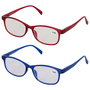 Sensly Juego de 2 Gafas de Lectura Antirreflejantes con Monturas Surtidas y Graduaciones +2.5/+3/+3.5