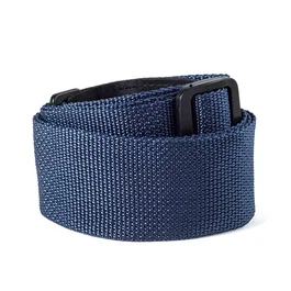 Dunlop Correa Poly Navy Blue con extremos de piel auténtica
