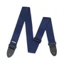 Dunlop Correa Poly Navy Blue con extremos de piel auténtica