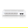 Ubiquiti UniFi Switch USW-Pro-XG-8-PoE - Switch gestionado L2/L3, 8 Puertos RJ-45 10G PoE++ (155W), 2 Puertos SFP+, Montaje en Rack/Pared