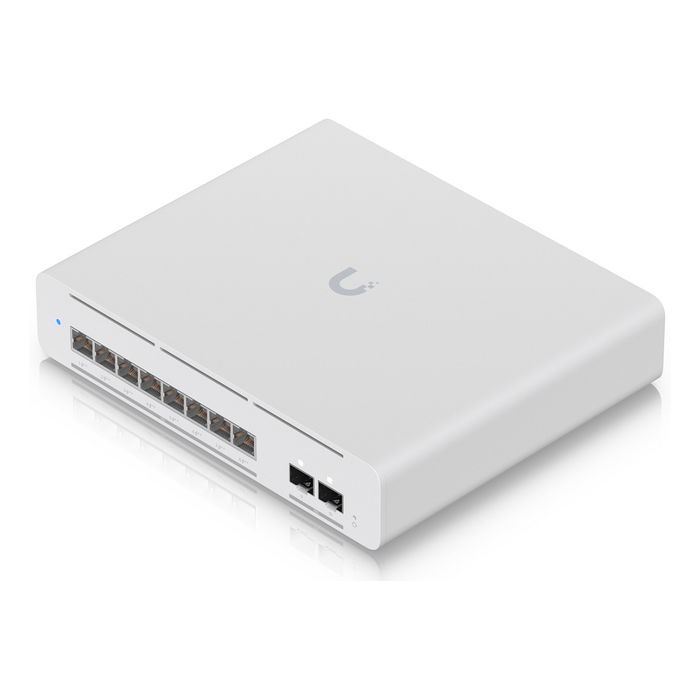 Ubiquiti UniFi Switch USW-Pro-XG-8-PoE - Switch gestionado L2/L3, 8 Puertos RJ-45 10G PoE++ (155W), 2 Puertos SFP+, Montaje en Rack/Pared