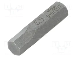 WERA Punta de destornillador hexagonal BiTorsion HEX 5,5 mm 1/4 pulgadas