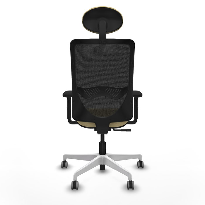 PIQUERAS Y CRESPO Silla de oficina Zulema con mecanismo Sincro, Crema y Negro PIQUERAS Y CRESPO Silla de oficina Zulema con mecanismo Sincro, Crema y Negro