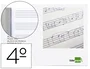 Liderpapel Bloc Música Pentagrama 5mm Cuarto 20 Hojas 100 g/m² Grapado